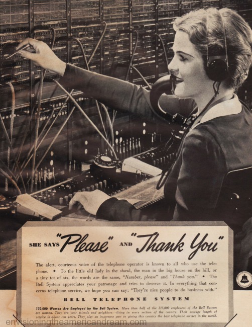 Vintage Telephone Operator 81