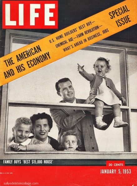 1950s happy family prosperous economy