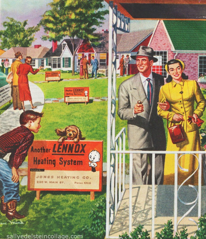 1950s suburbia ads