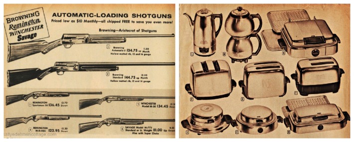 vintage gift catalog guns kitchen appliances