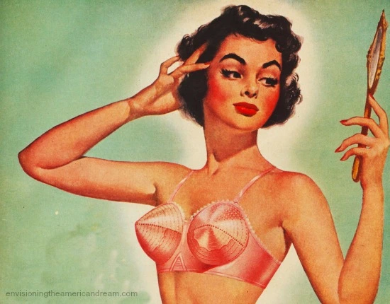 1952 LOVABLE Woman Pointy Bra - Turns Small Figures To Eye
