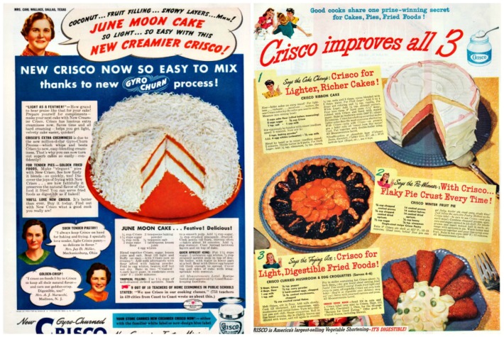Vintage Crisco Advertisements 