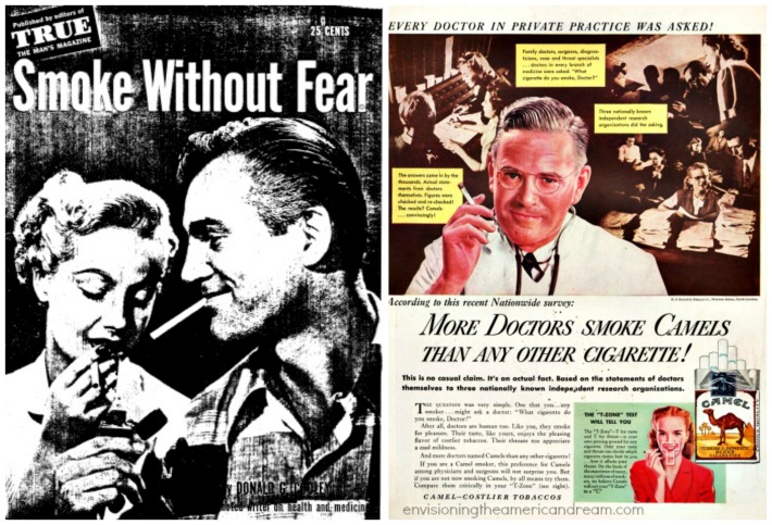 Smoke Without Fear Book vintage ad doctor smoking