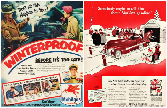 vintage ads gas Mobile Texaco 1940