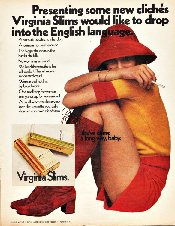 Vintage Virginia Slims Cigarettes Ad 1971