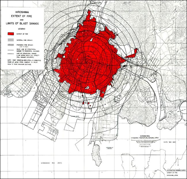 Hiroshima Damage Map