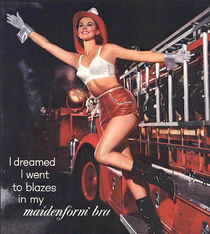 1964 MAIDENFORM BRA Lingerie I Dreamed I Went to Work= Retro Vintg Print AD