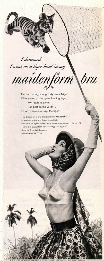 Vintage ad Maidenform I Dreamed Hunter