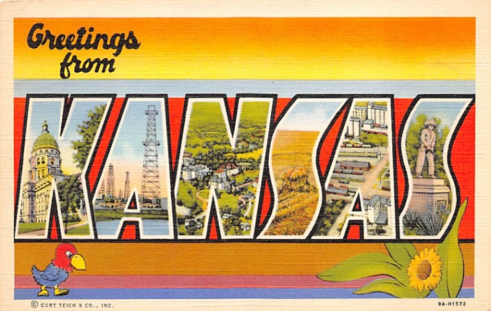 Kansas postcard